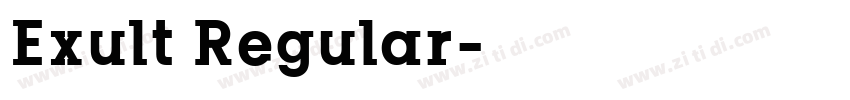 Exult Regular字体转换